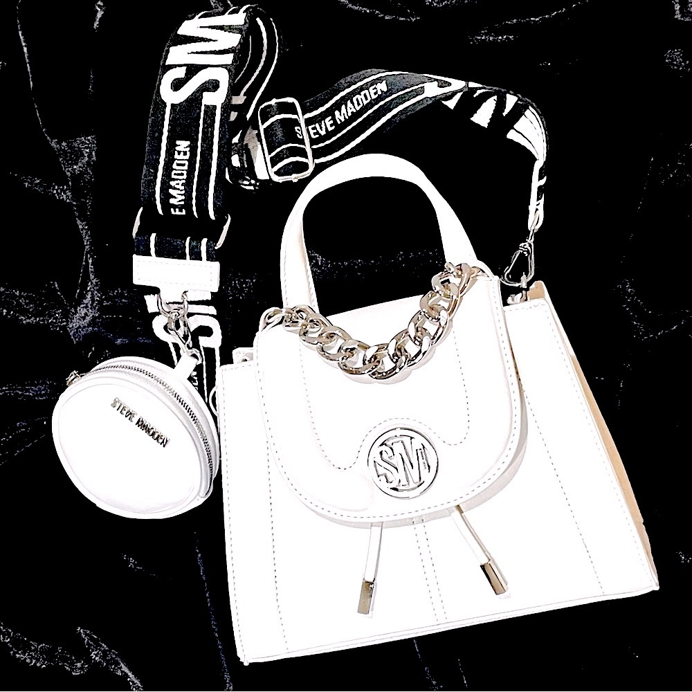 Steve Madden NWT White Bremmy Crossbody Handbag